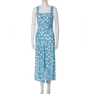 Faithful the Brand Blue  the and White Floral Jumpsuit Small size 4 175$